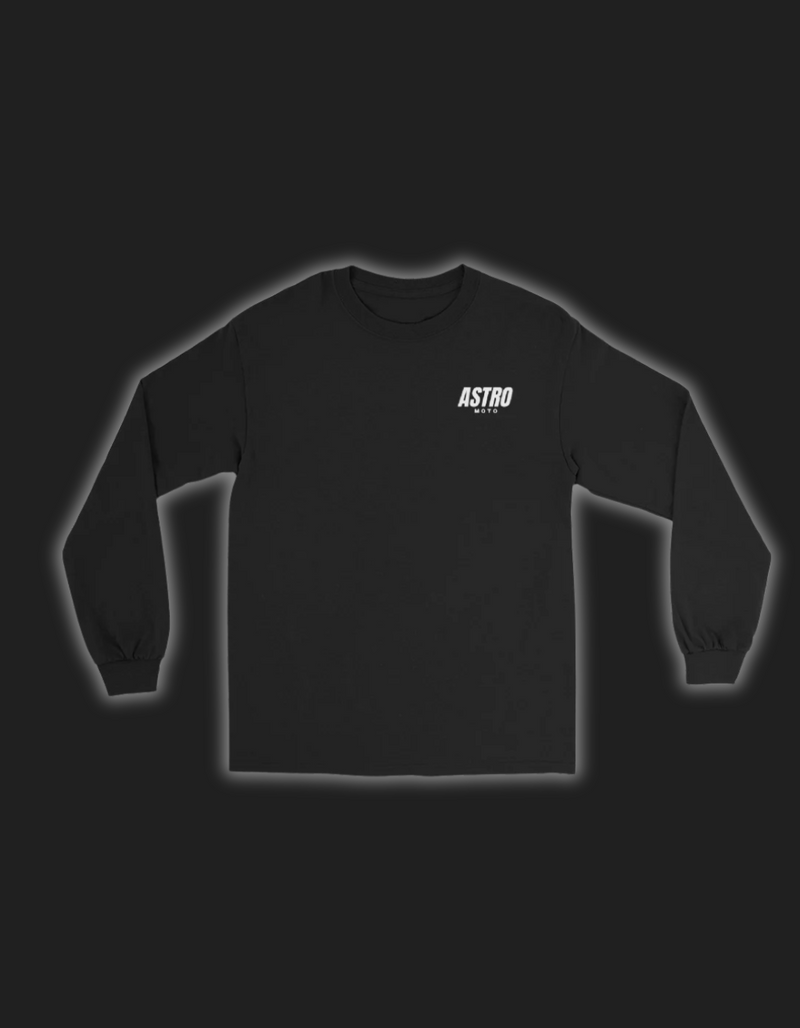 Astro Moto Signature Black Long Sleeve Shirt