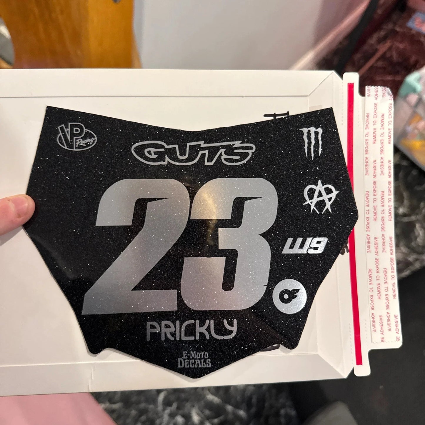 Motocutz Number Plate Decal