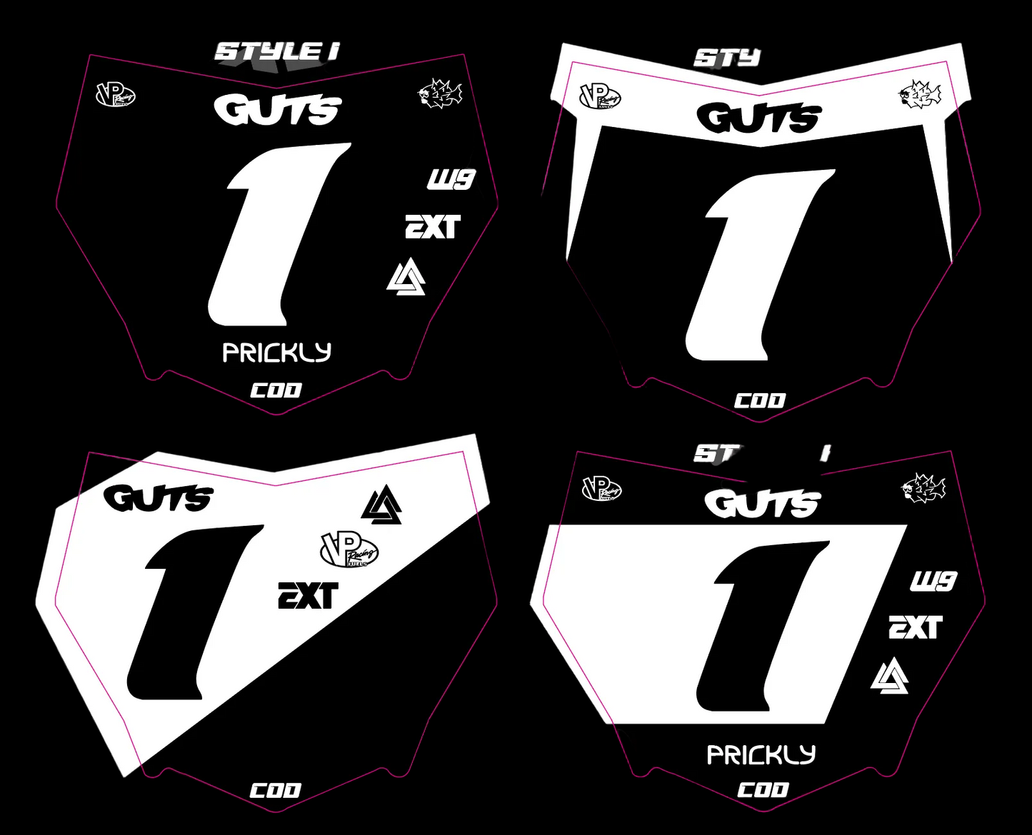 Motocutz Number Plate Decal